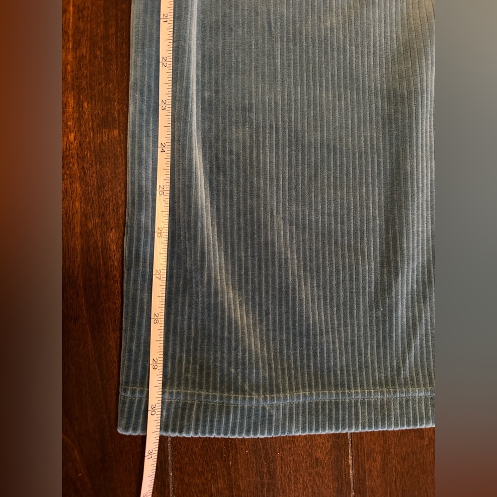NWOT Lululemon Scuba Mid-Rise Wide-Leg Pant *Velvet Cord Storm Teal - Picture 12 of 12